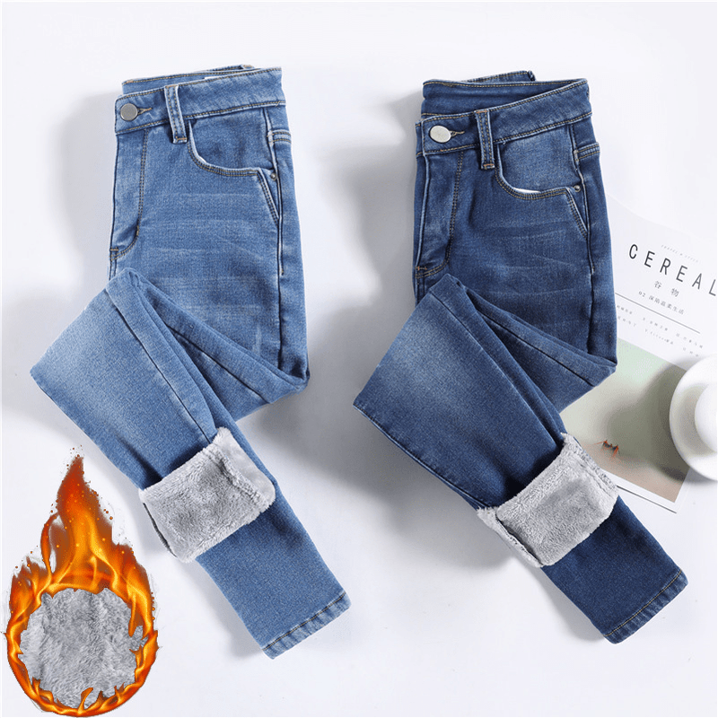 Calça Jeans Forrada em Lã Feminina - SkinnyPant calça Eletroflix 