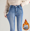 Calça Jeans Forrada em Lã Feminina - SkinnyPant calça Eletroflix Azul Claro 34 