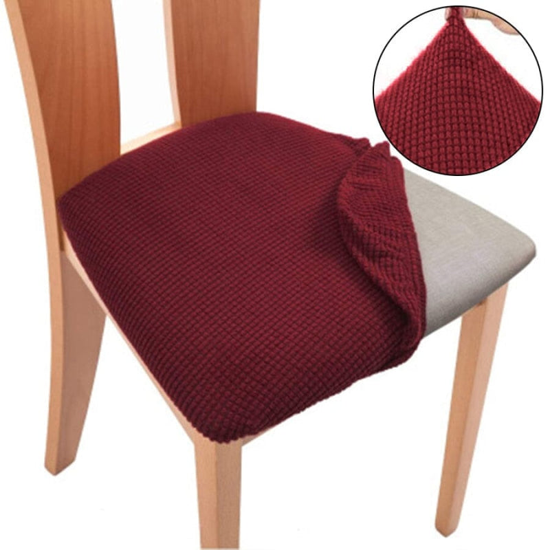 Capa Elástica Protetora para Cadeira - Jacquard Chair estofado de cadeira Eletroflix Vermelho 1PC 