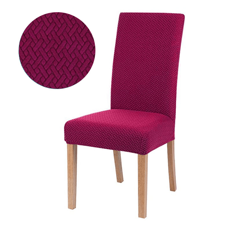 Capa Protetora Elástica para Cadeira Jacquard - ChairConfort capa para cadeira Eletroflix Rosa Kit Mesa 4 Cadeiras (4 capas) 