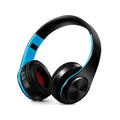 Fone de Ouvido Gamer Bluetooth com Microfone Embutido - HeadSet Sem Fio Eletroflix Preto e Azul 