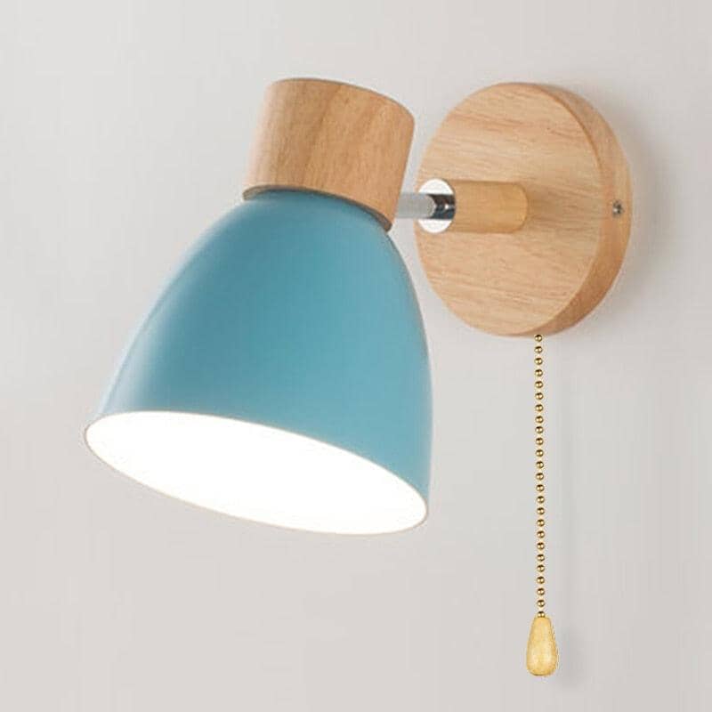 Arandela de Parede com Detalhes em Madeira - WoodLight Eletroflix 