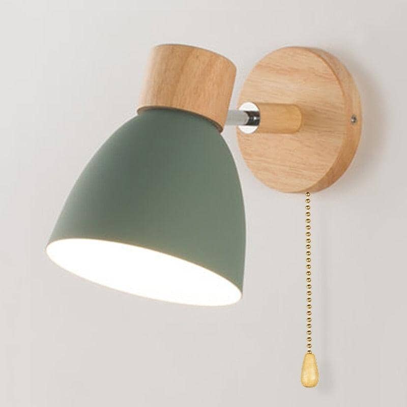 Arandela de Parede com Detalhes em Madeira - WoodLight Eletroflix 