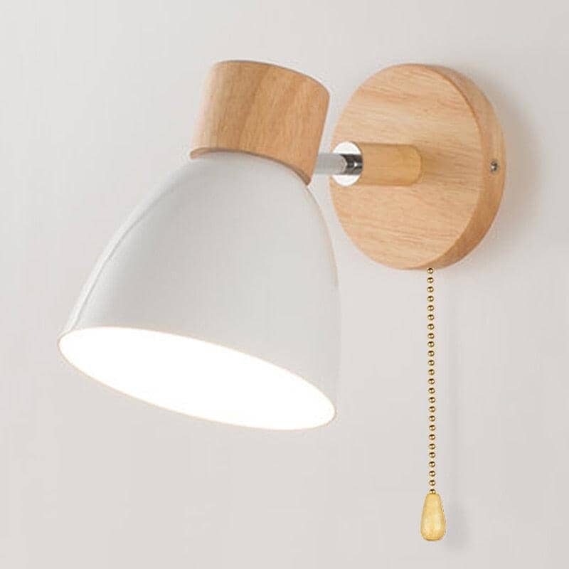 Arandela de Parede com Detalhes em Madeira - WoodLight Eletroflix 