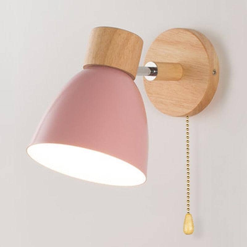 Arandela de Parede com Detalhes em Madeira - WoodLight Eletroflix 