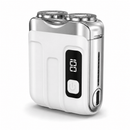 Barbeador Elétrico Portátil à Prova d' Água - Shaver R18 Pro Barbeadores elétricos Eletroflix Branco 