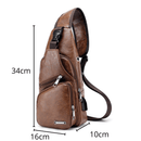 Bolsa Transversal Couro Milan BOLSAS E CARTEIRAS Eletroflix 