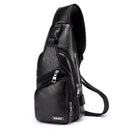 Bolsa Transversal Couro Milan BOLSAS E CARTEIRAS Eletroflix Preto 