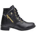 Bota Feminina Coturno Cano Curto Vegas - Coleção 2023 Sapatos Eletroflix Preto 41 