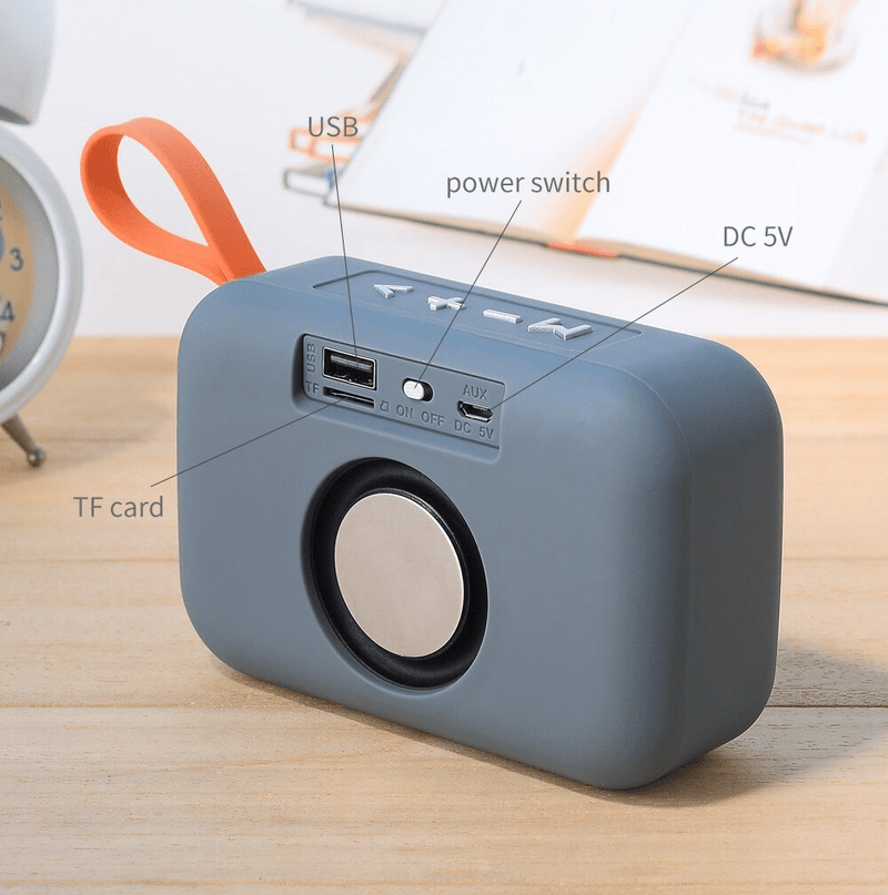Caixa de Som Portátil Bluetooth À Prova d' Água Com Rádio FM - TG506 Eletrônico Eletroflix 