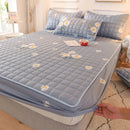 Capa Protetora de Colchão Acolchoado Matelassê - Luxy lençol Eletroflix Azul Solteiro 