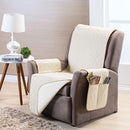 Capa Protetora de Sofá Impermeável Dupla Face - Premium capa de sofá Eletroflix Bege 1 Lugar (55cm) 