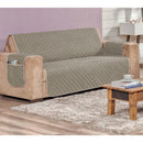 Capa Protetora de Sofá Impermeável Dupla Face - Premium capa de sofá Eletroflix Cinza 2 Lugares (130cm) 