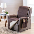 Capa Protetora de Sofá Impermeável Dupla Face - Premium capa de sofá Eletroflix Marrom 1 Lugar (55cm) 