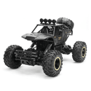 Carrinho de Controle Remoto Tração 4x4 - Metal Crawler Eletroflix 28CM Preto 
