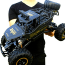 Carrinho de Controle Remoto Tração 4x4 - Metal Crawler Eletroflix 