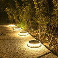 Kit com 4 Luminárias de Led Solar para Jardim À Prova d' Água - GardenLed Eletroflix Amarela 