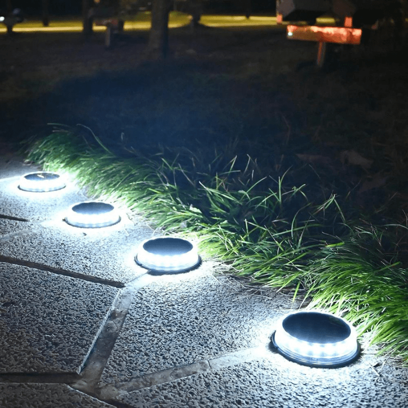 Kit com 4 Luminárias de Led Solar para Jardim À Prova d' Água - GardenLed Eletroflix Branca 