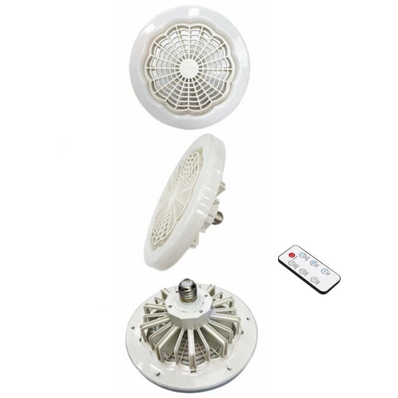 Lâmpada Ventilador Led 2 em 1 com Controle Remoto - BrisaLux Luminária Ventilador Eletroflix 