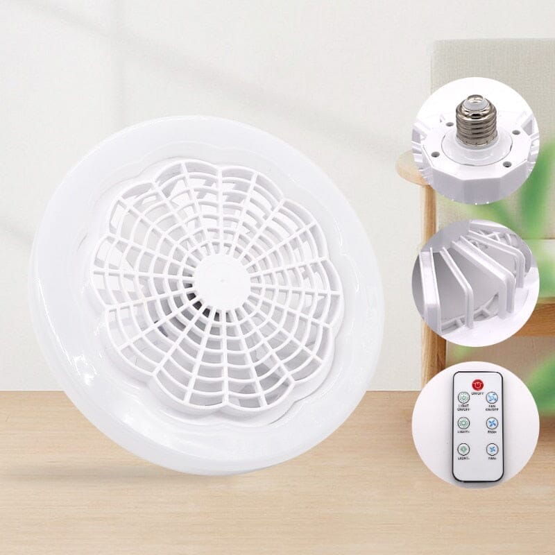 Lâmpada Ventilador Led 2 em 1 com Controle Remoto - BrisaLux Luminária Ventilador Eletroflix 