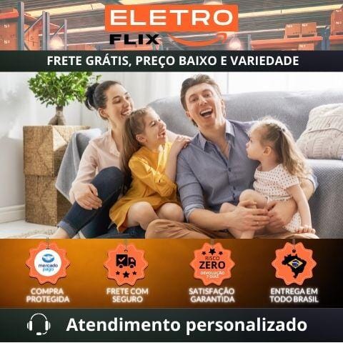 Lâmpada Ventilador Led 2 em 1 com Controle Remoto - BrisaLux Luminária Ventilador Eletroflix 