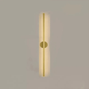 Luminária Arandela de LED para Parede Minimalista Ponto Lines Lustre Eletroflix Dourado 60 cm Led Amarela 