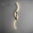 Luminária Arandela de LED para Parede Minimalista S-Lines Lustre Eletroflix Preto 60 cm Led Amarela 