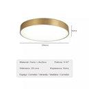Luminária de Teto Decorativa Dourada Redonda LED - eFlix Luminária eFlix 