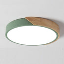 Luminária de Teto Decorativa Redonda LED - PlenaLux Eletroflix Verde 230MM 13W BIVOLT Luz Quente