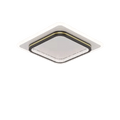 Luminária de Teto Moderna Eclipse - eFlix Luminária eFlix Preta Quadrada Luz Quente Bivolt (110v/220v)