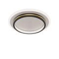 Luminária de Teto Moderna Eclipse - eFlix Luminária eFlix Preta Redonda Luz Quente Bivolt (110v/220v)