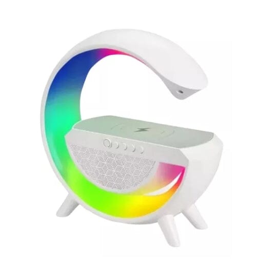 Luminária e Caixa de Som com Carregador de Indução G-Song caixa de som Eletroflix Sem Relógio 