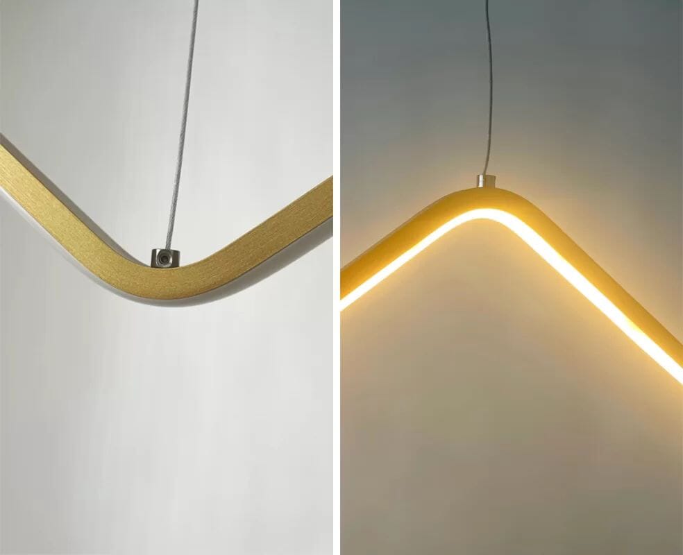 Luminária em Led Minimalista para Interiores - WaveLux Eletroflix 