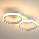 Luminária Led de Teto Moderna - Plafon Lines Lustre Eletroflix Redondo Led Amarela 