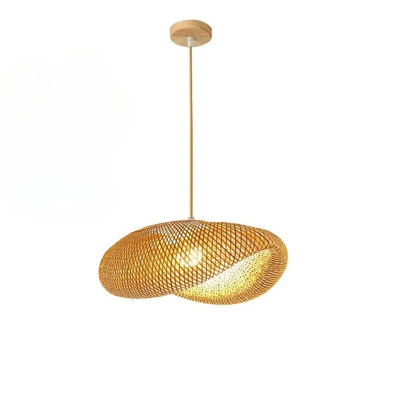 Lustre Pendente de Bambu - Quancim Lux Lustre Eletroflix 