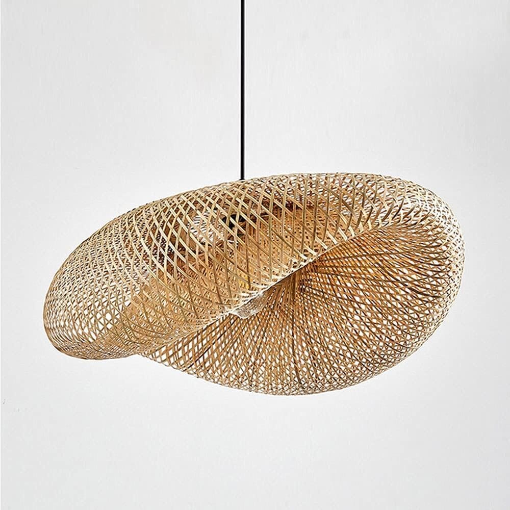 Lustre Pendente de Bambu - Quancim Lux Lustre Eletroflix 