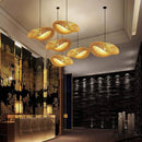 Lustre Pendente de Bambu - Quancim Lux Lustre Eletroflix 