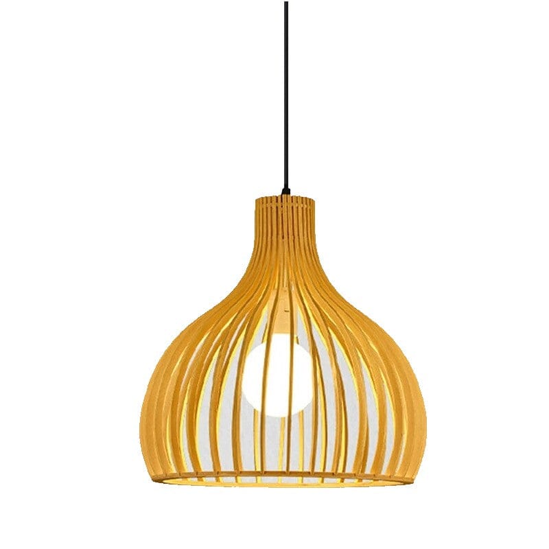 Lustre Pendente de Bambu - Tongling Lux Lustre Eletroflix 