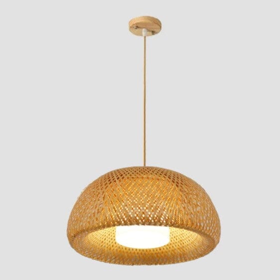 Lustre Pendente de Bambu - Wood Lux Lustre Eletroflix 