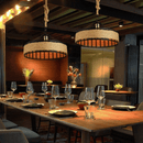 Lustre Pendente Estilo Rústico de Corda de Cânhamo Lustre Eletroflix 