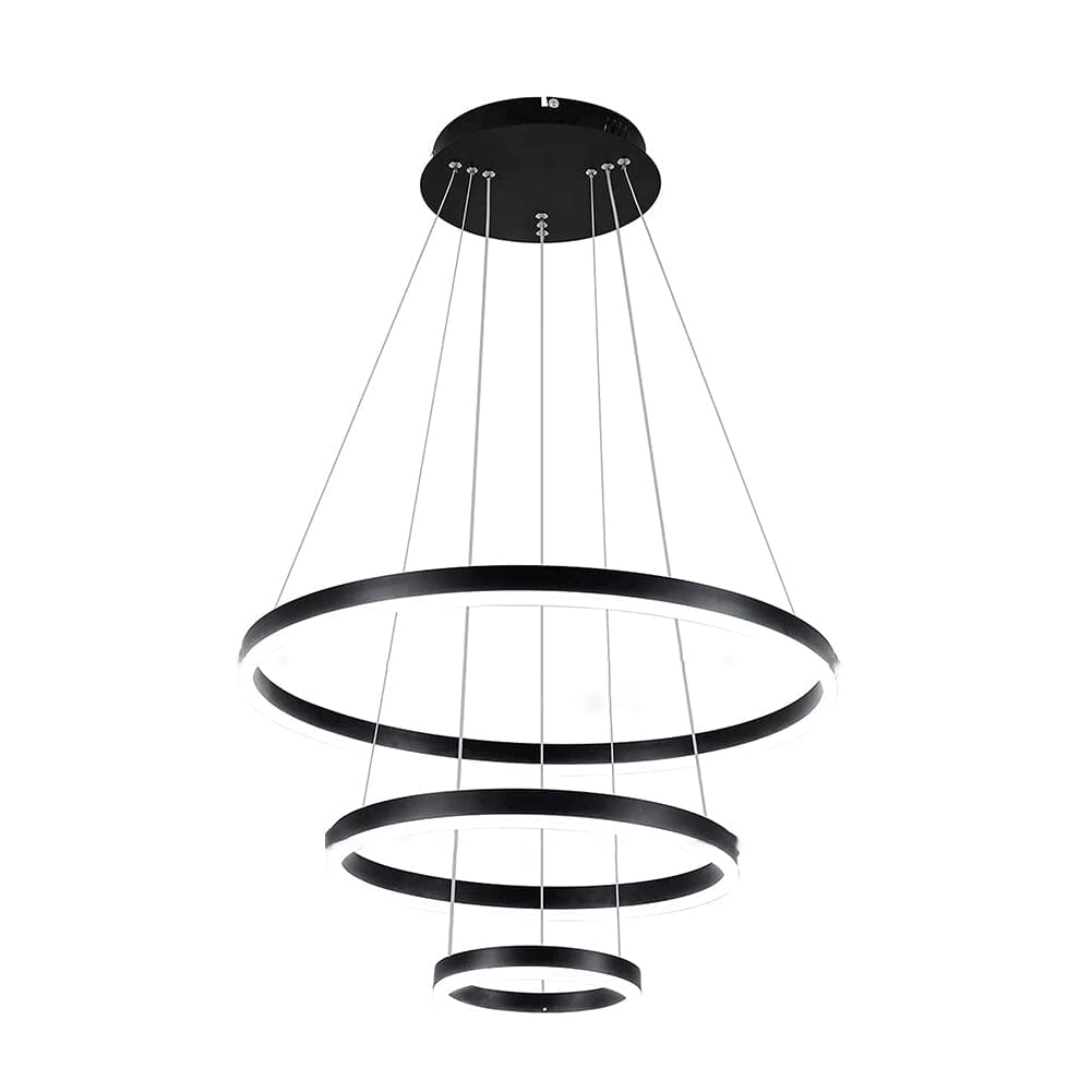 Lustre Pendente Triplo Led Circular Milan - eFlix Luminária eFlix 