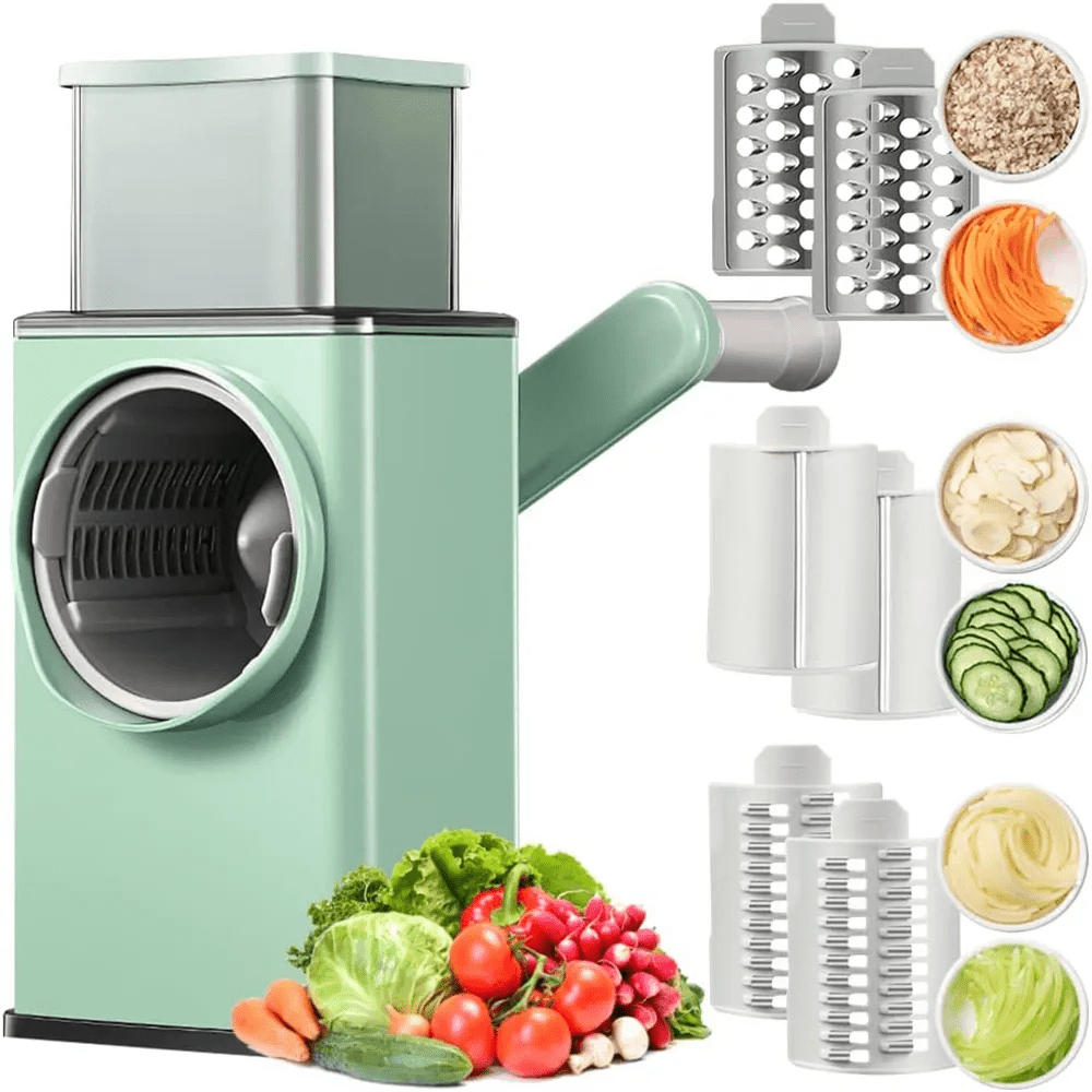 Processador Multiuso Ralador Fatiador e Triturador de Alimentos Manual 3 em 1 - GreenPro Eletrodomésticos Eletroflix 