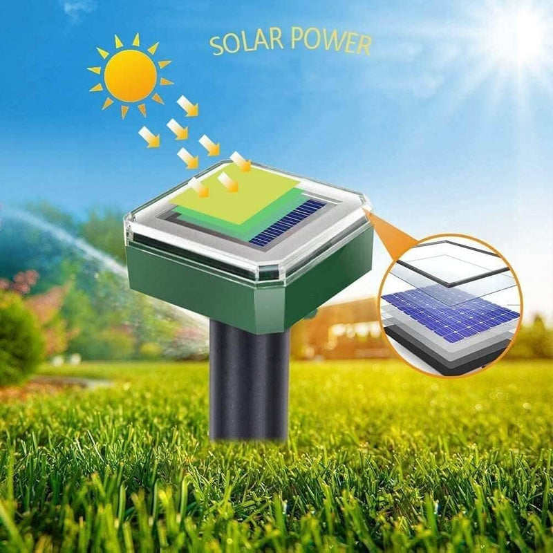 Repelente de Insetos e Pragas Ultrassônico Solar A Prova d'água - RepelexPlus Eletroflix 