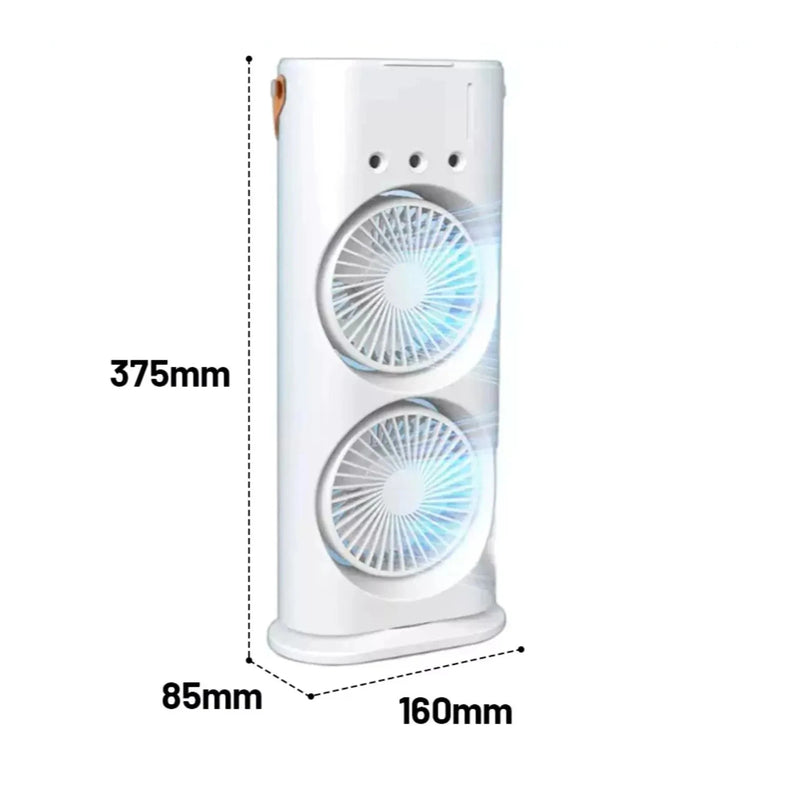 Ventilador Climatizador Duplo com Função Umidificador 3 em 1 - MaxVent ventilador Eletroflix 