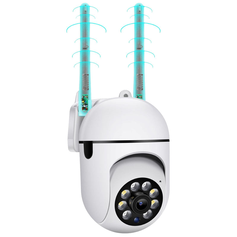 Câmera de Segurança Wifi Externa à Prova d'água com Zoom e Controle Pelo Celular - ZoomCam Câmeras de vigilância Eletroflix 1 Unidade 