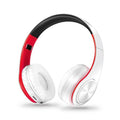 Fone de Ouvido Gamer Bluetooth com Microfone Embutido - HeadSet Sem Fio Eletroflix Branco e Vermelho 