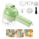 Mini Processador e Fatiador de Alimentos Elétrico 4 em 1 MixAll Mixers e liquidificadores de comida Eletroflix 