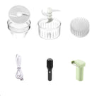 Mini Processador e Fatiador de Alimentos Elétrico 4 em 1 MixAll Mixers e liquidificadores de comida Eletroflix 