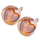 Xícara Coração de Vidro e Parede Dupla em Formato de Coração - Kits com 02, 04 ou 06 Xícaras Eletroflix 